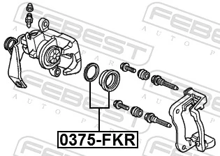 Comprar Kit de reparación de pinzas de freno trasero Honda Civic VIII FD, FA