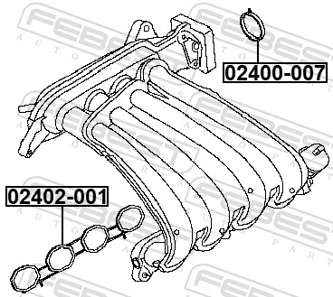 Junta, colector de admisión Nissan Versa E12X