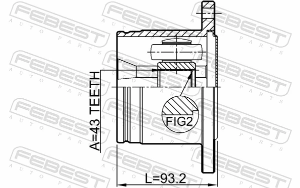 0411V75RR Febest