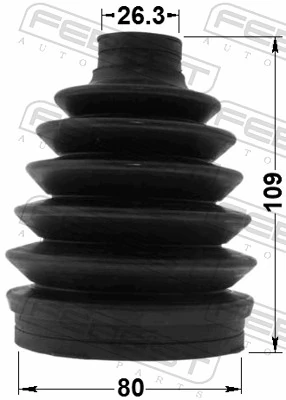0517PGHAT Febest Fuelle transmisión delantero exterior