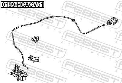 Cable de capó del motor para Toyota Camry VII V50