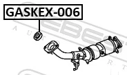 GASKEX006 Febest Junta de sistema de escape
