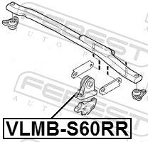 VLMBS60RR Febest Soporte superior del motor
