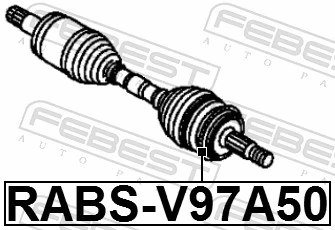 RABSV97A50 Febest Anillo ABS
