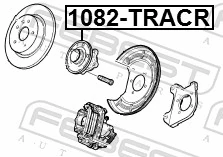1082TRACR Febest Buje de rueda trasero