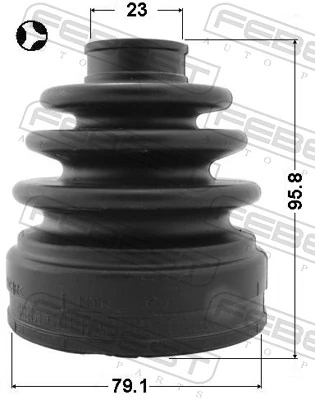 0215L32T Febest Fuelle palier delantero interior