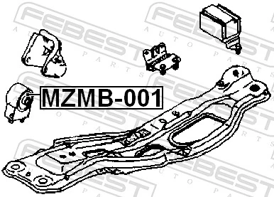 Soportes de motor delantero para Mazda 626 IV GE