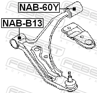 Silentblock del brazo de suspensión J4201100 Herth+buss
