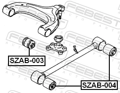 SZAB003 Febest Buje del brazo inferior trasero