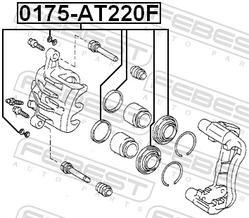  Kit de reparación de pinzas de freno Seat Leon 3