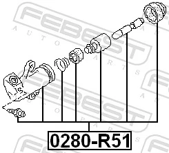 Cilindro receptor de embrague para Nissan Navara NP300 III D40