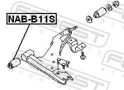 5450401A10 Longho Silentblock de brazo de suspensión delantero inferior
