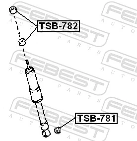 Comprar Silentblock amortiguador trasero Toyota Land Cruiser 80 J8