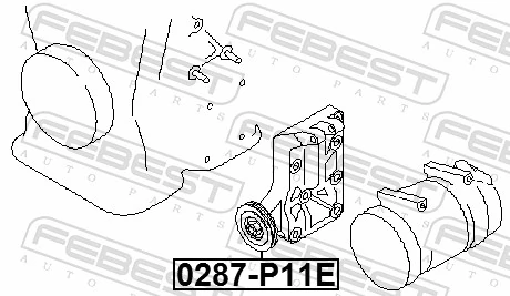  Polea tensora correa poli V Nissan Primera 