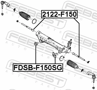 2122F150 Febest Barra de direccion coche