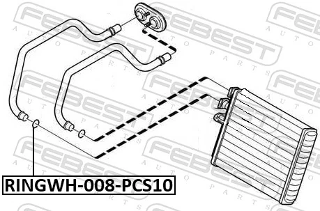 RINGWH008PCS10 Febest Junta del sensor de posición del árbol de levas