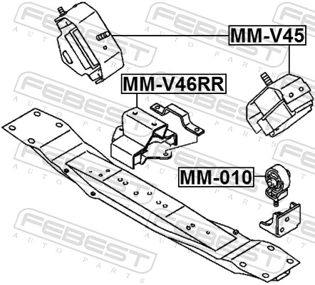 MMR319623 Mitsubishi Taco de motor