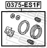 Kit de reparación de pinzas para Honda Civic VI EJ9, EK3/4