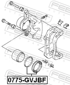  Kit de reparación de pinzas de freno Suzuki Grand Vitara 