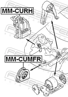  Soporte de motor delantero Mitsubishi Outlander 1