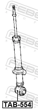 Silentblock amortiguador trasero para Toyota Corolla VERSO E12J