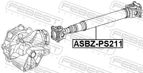 ASBZPS211 Febest Transmisión cardán, eje delantero