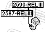 2587RELIII Febest Polea tensora