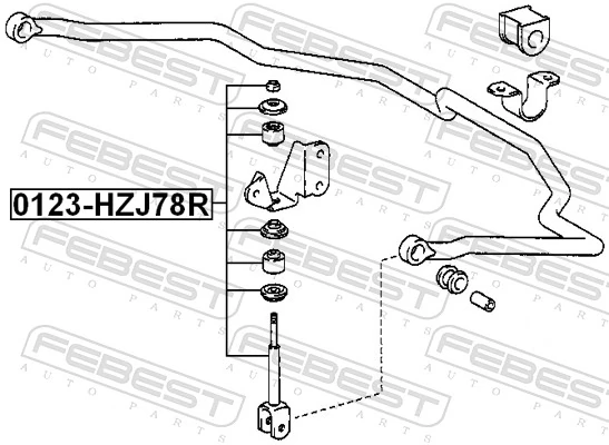 Soporte estabilizador Toyota Land Cruiser 100 SUV (J10) (1998 - 2005) precio, desde 11,81 EUR