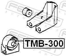 TMB300 Febest Soportes de motor delantero