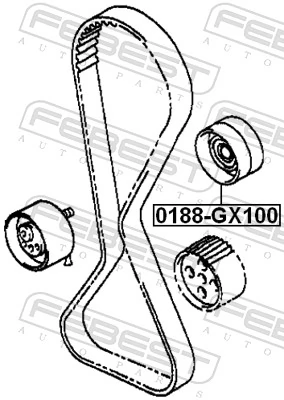 Polea tensora intermedio de correa dentada para Lexus IS  E1