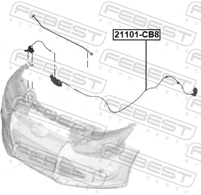Cable de capó del motor para Ford C-Max Grand CB7