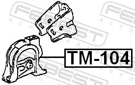 Soportes de motor delantero para Toyota Corolla  E11