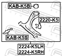 Silentblock suspension Hyundai Sonata VIII