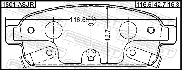 Pastillas de freno traseras 13319294 Chery