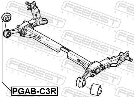 Silentblock del puente trasero para Citroen C3 I FC