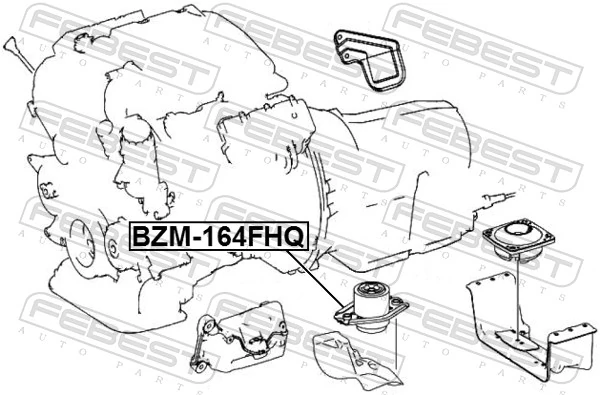 Soportes de motor delantero para Mercedes ML/GLE  W164