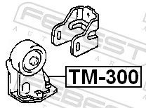 TM300 Febest Soportes de motor delantero