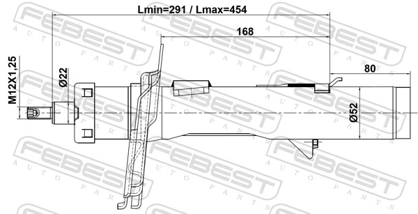 8053GL Magneti Marelli Amortiguador frontal izquierdo