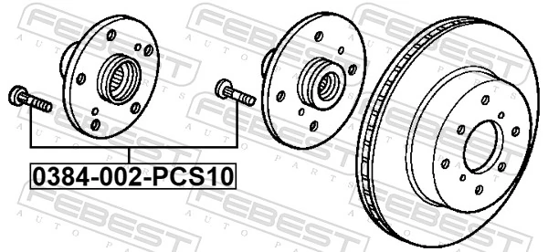 Comprar 90113SJK901 Toyota Espárrago de rueda delantero