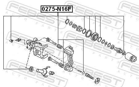 Kit de reparación, pinza de freno delantero Nissan Primera sedán (P10) (1990 - 1996) precio, desde 12,18 EUR