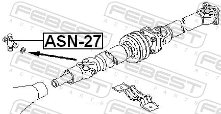 ASN27 Febest Cruceta transmision