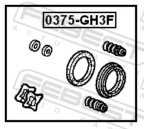 Kit de reparación, pinza de freno delantero Honda HR-V SUV (GH) (1999 - 2005) precio, desde 8,82 EUR