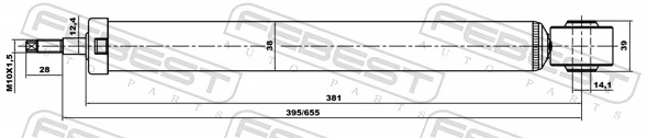 Comprar A112915010B Chery Amortiguador trasero