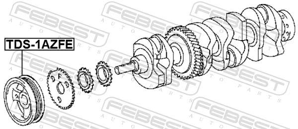  Polea de cigüeñal Toyota RAV4 2