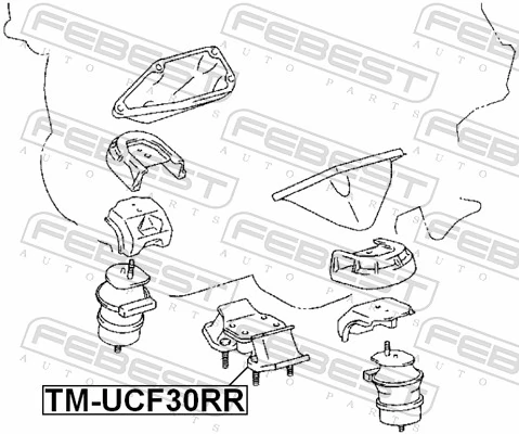 Taco de motor para Lexus LS  UCF30