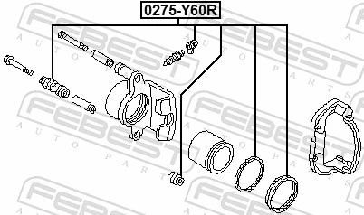 Kit de reparación, pinza de freno trasero Nissan Patrol SUV (W260) (1986 - 1994) precio, desde 10,05 EUR