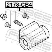  Cilindro de freno de rueda trasera Ford C-Max 