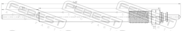  Bujía de precalentamiento Hyundai H-1 STAREX 