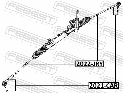 2022JRY Febest Barra de direccion coche