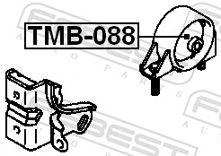TMB088 Febest Taco de motor